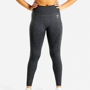 Gymshark Vital Seamless 2.0 High Waisted Athletic Leggings Charcoal Marl, Small